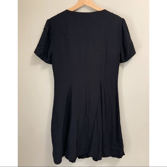 Calvin Klein Black Button Down Dress Size Large - Picture 2 of 5